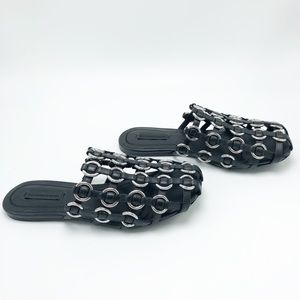 NIB Alexander Wang 6.5 Black Leather Ameila Mule